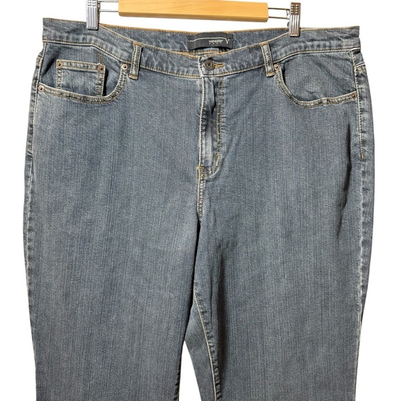 Venezia Jeans Size 20 Tall High Rise Medium Wash Blue Denim Stretch Plus Size - Picture 2 of 15